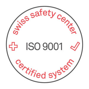 Logo der ISO 9001:2015 Qualitätsmanagement von Swiss Safety Center AG